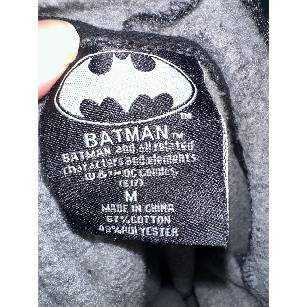 Batman DC Comics Classic‎ Logo Distressed Mens Hoodie Sweatshirt Pockets Size: M - Picture 4 of 5